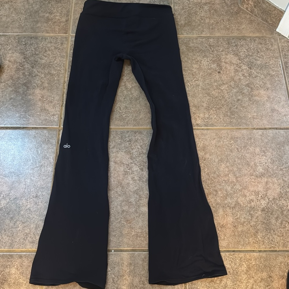 ALO yoga Airbrush High-Waist Bootcut Legging black size medium - Picture 3 of 7